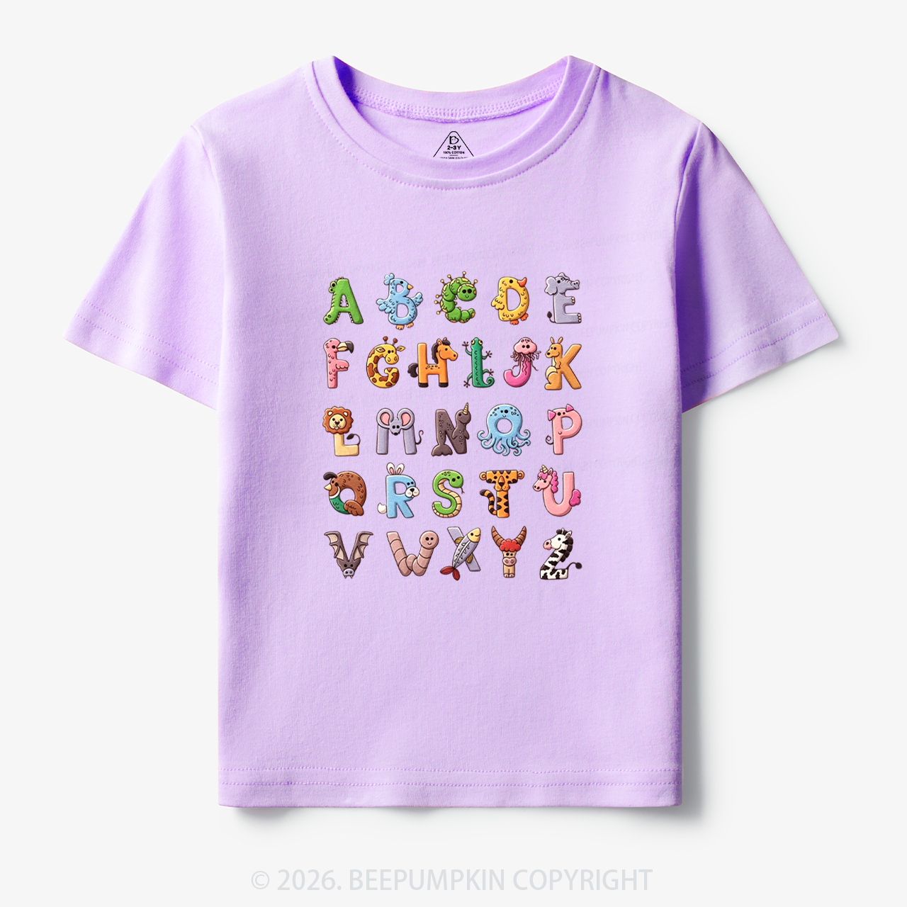 Cute Animals Alphabet Toddler&Kid's Tees