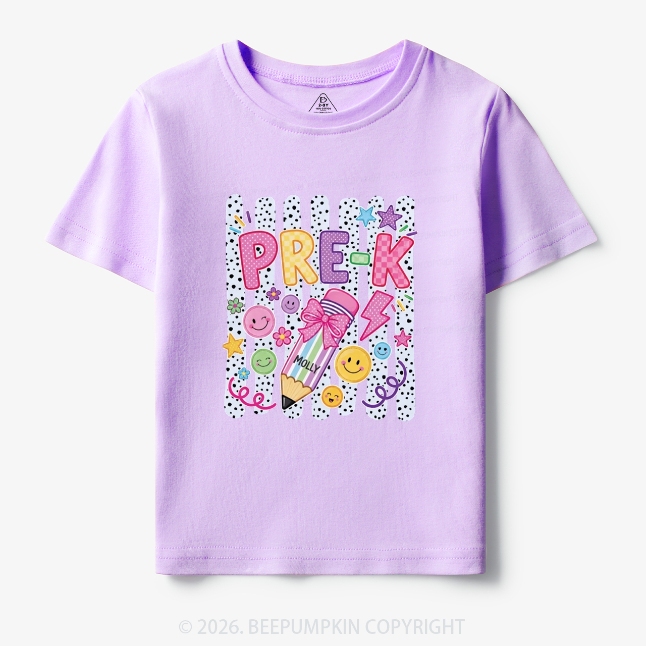 Personalized Pre-K Striped Back to School Toddler&Kid's Tees