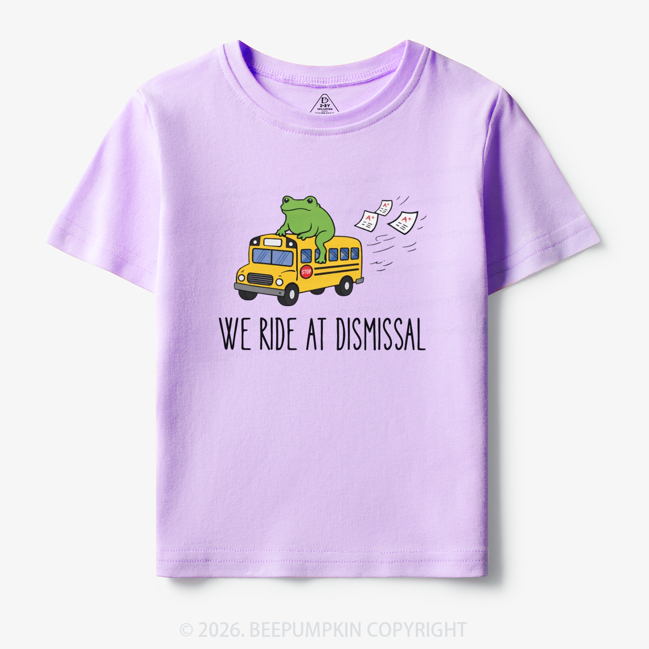 Funny Frog We Ride At Dismissal Toddler&Kid's Tees