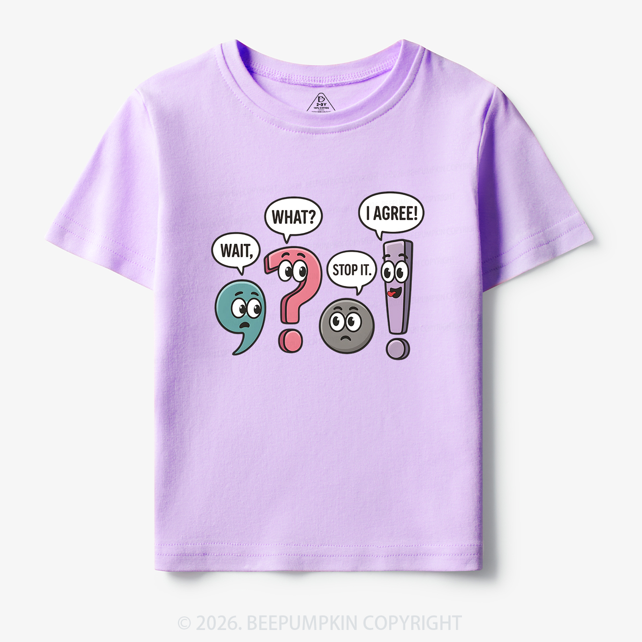 Funny Punctuation Back to School Toddler&Kid's Tees