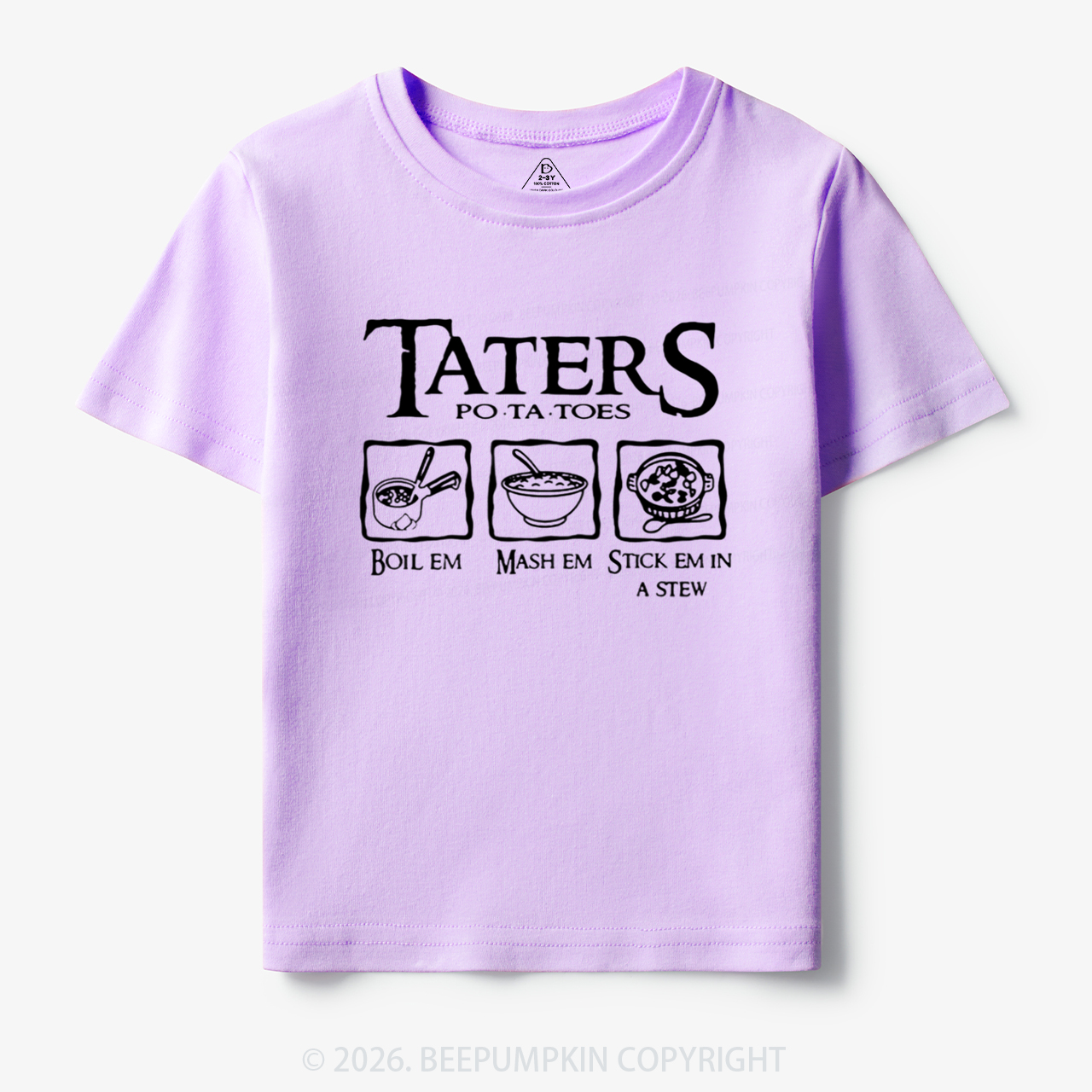 Taters Potatoes Funny Toddler&Kid's Tees