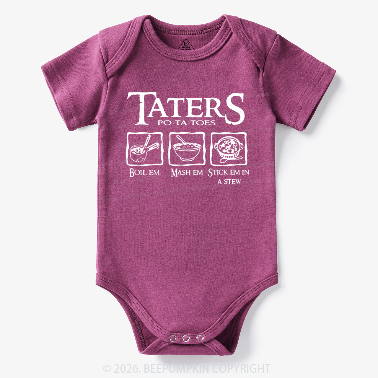 Taters Potatoes Funny Bodysuit