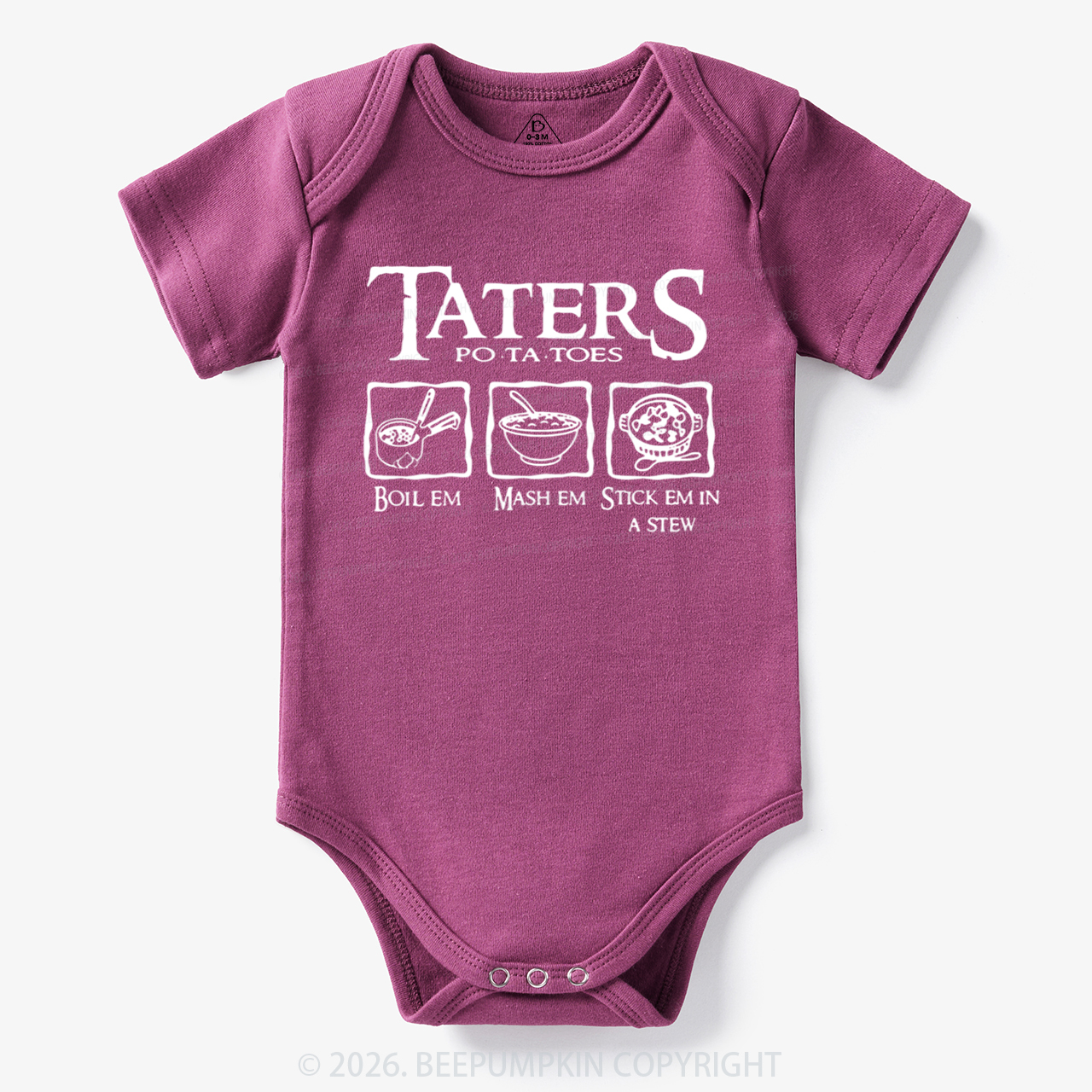 Taters Potatoes Funny Bodysuit