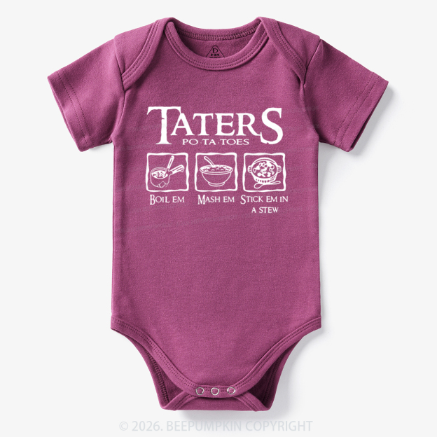 Taters Potatoes Funny Bodysuit