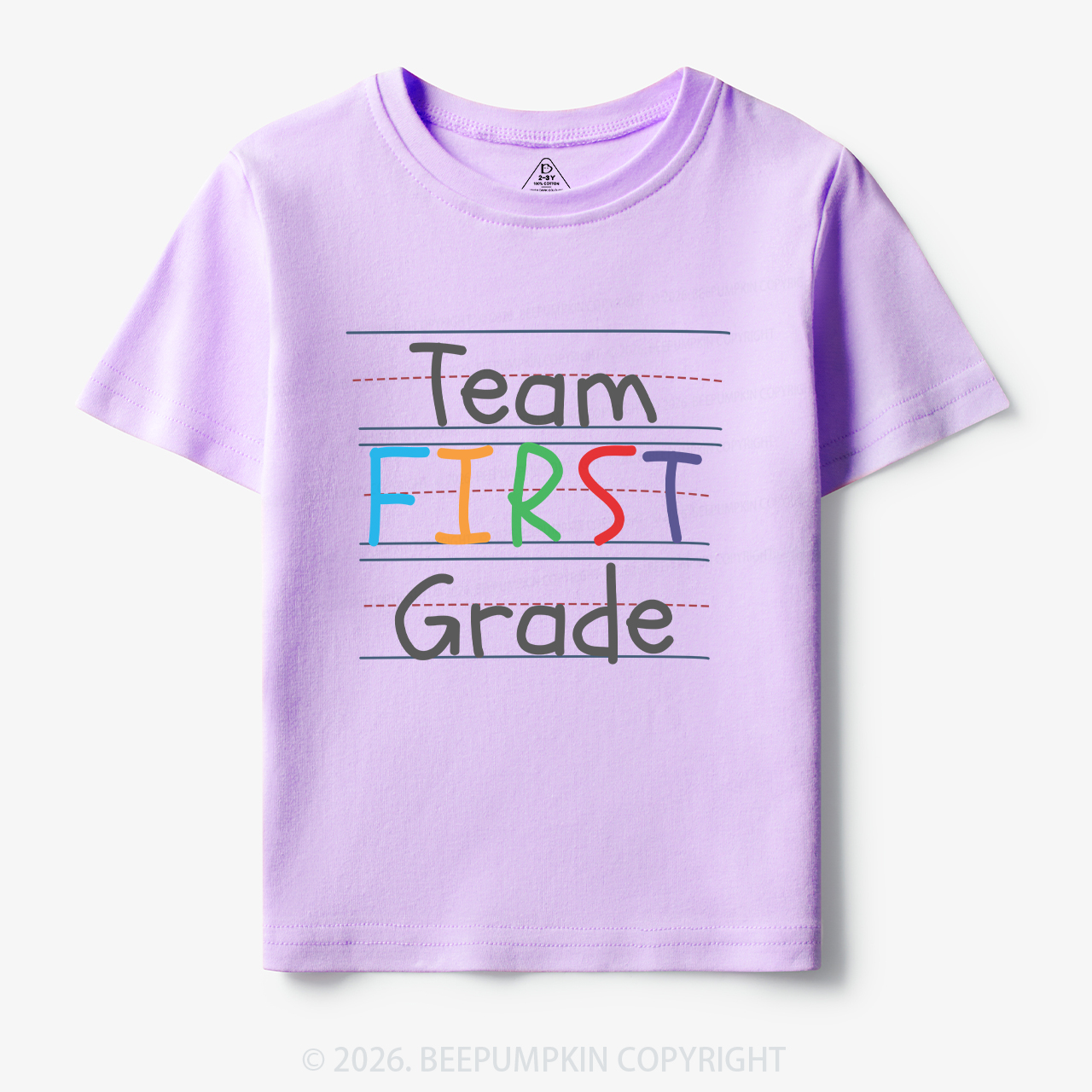 Team First Grade Back To School Kids T-shirts