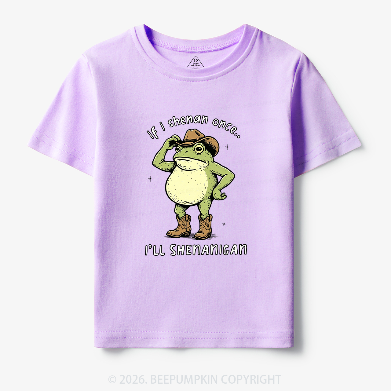 Funny Frog If I Shenan Once I'll Shenanigan Toddler&Kid's Tees