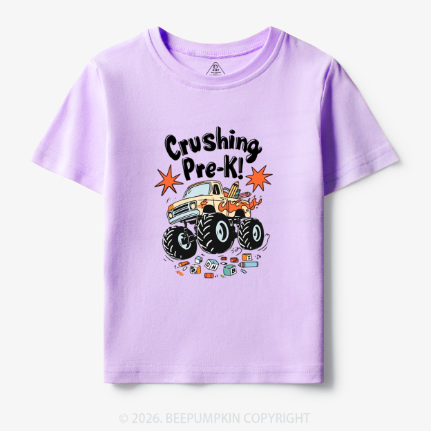 Crushing PreK Monster Truck Toddler&Kid's Tees