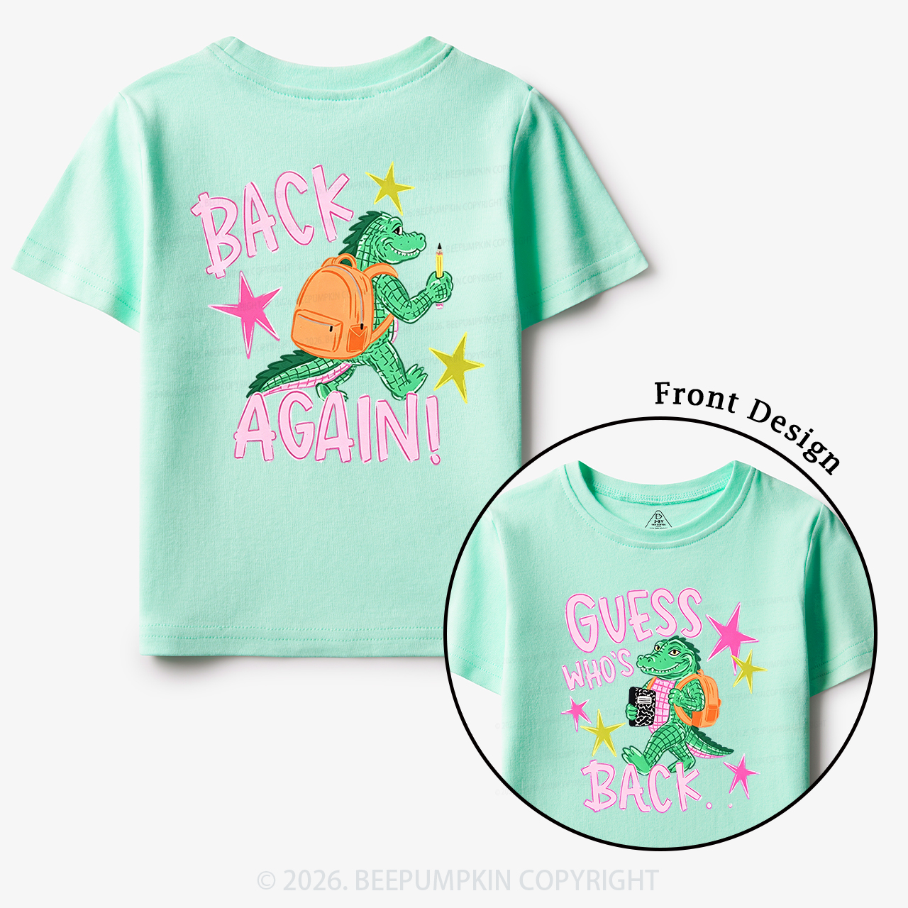 Guess Who's Back Funny Gator Back To School Toddler&Kid's Tees