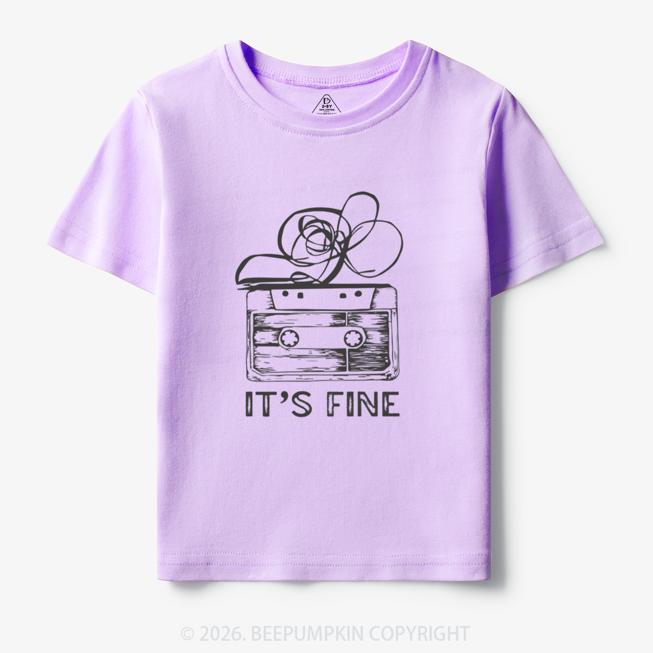 Retro Cassette Tape It’s Fine Toddler&Kid's Tees