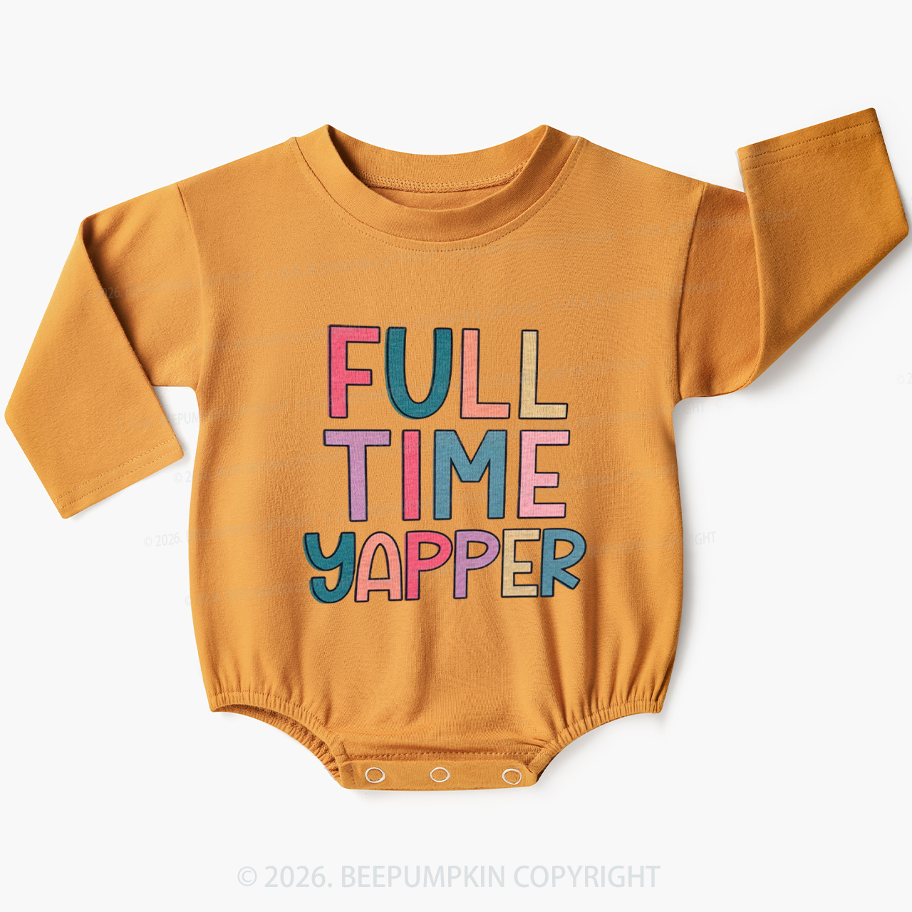 Full Time Yapper Baby Bubble Romper