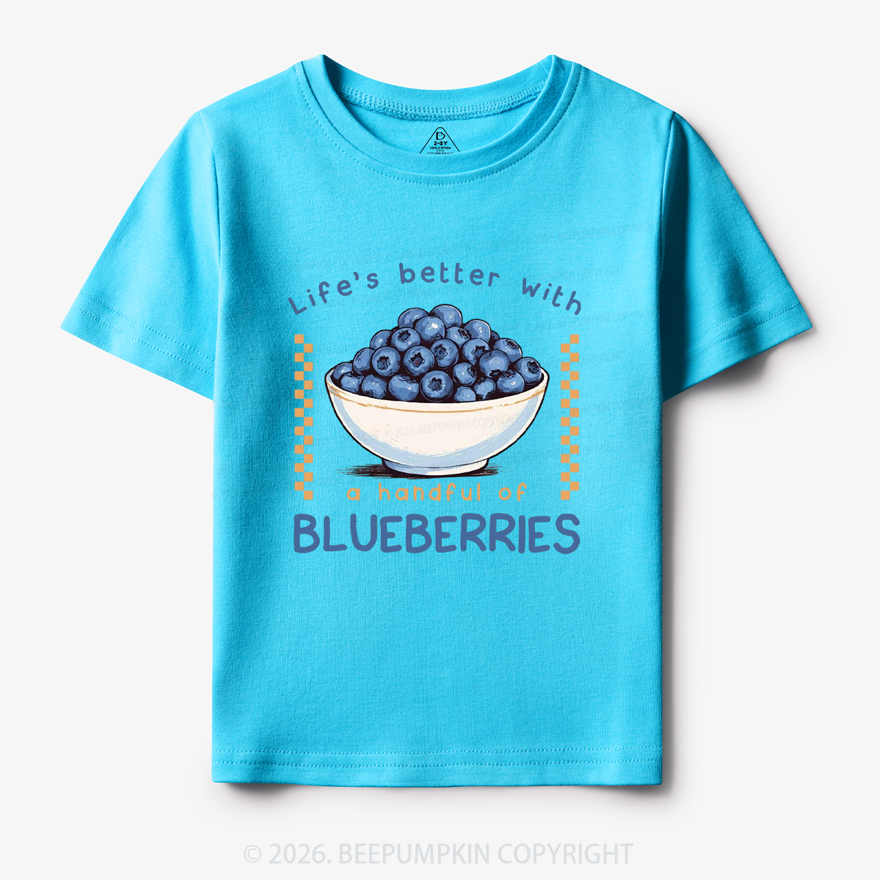 Life's better with a handful of Blueberries Funny Toddler&Kid's Tees
