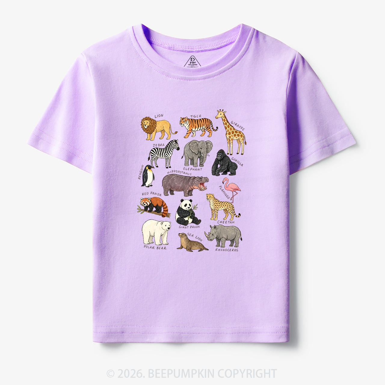Zoo Animals Toddler&Kid's Tees