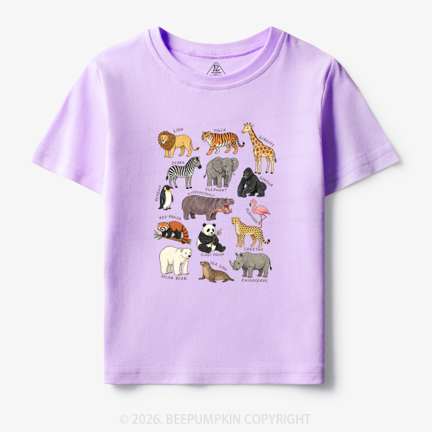Zoo Animals Toddler&Kid's Tees