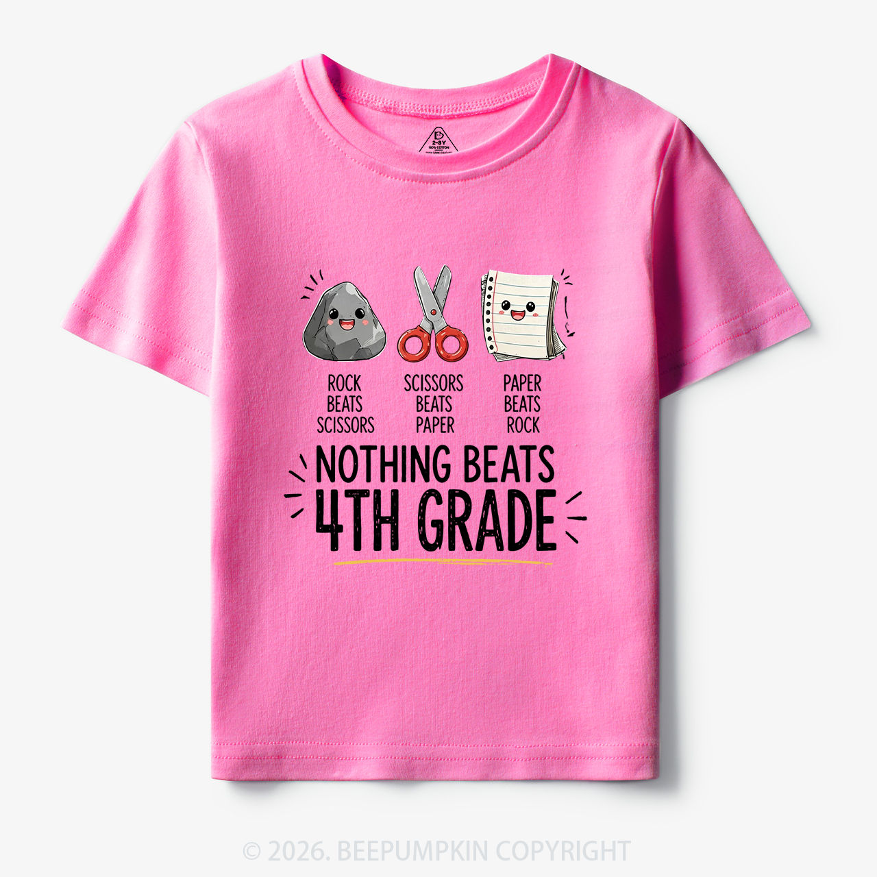 Personalized Rock Paper Scissors Back To School Toddler&Kid's Tees