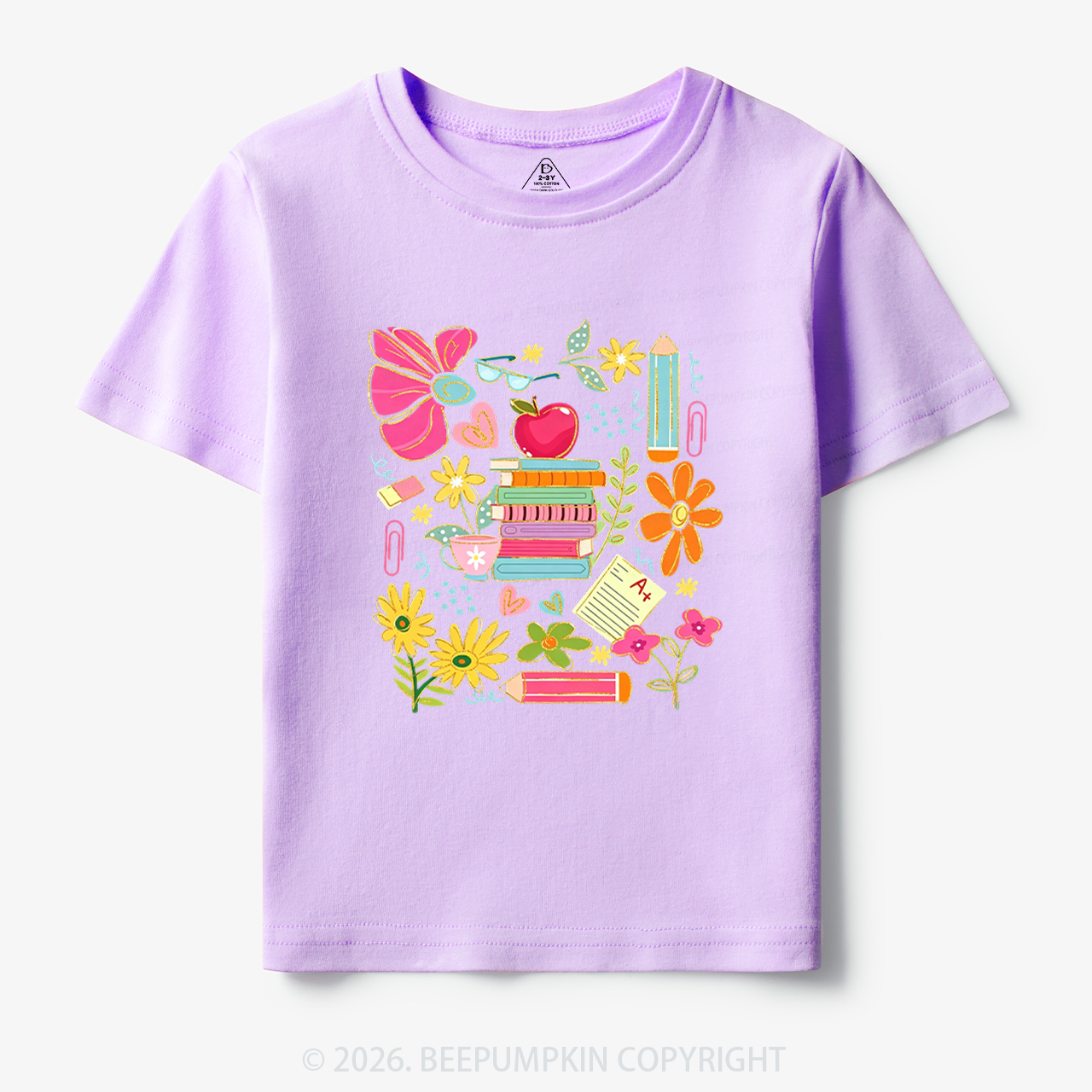 Cute Books Botanical Back to School Toddler&Kid's Tees