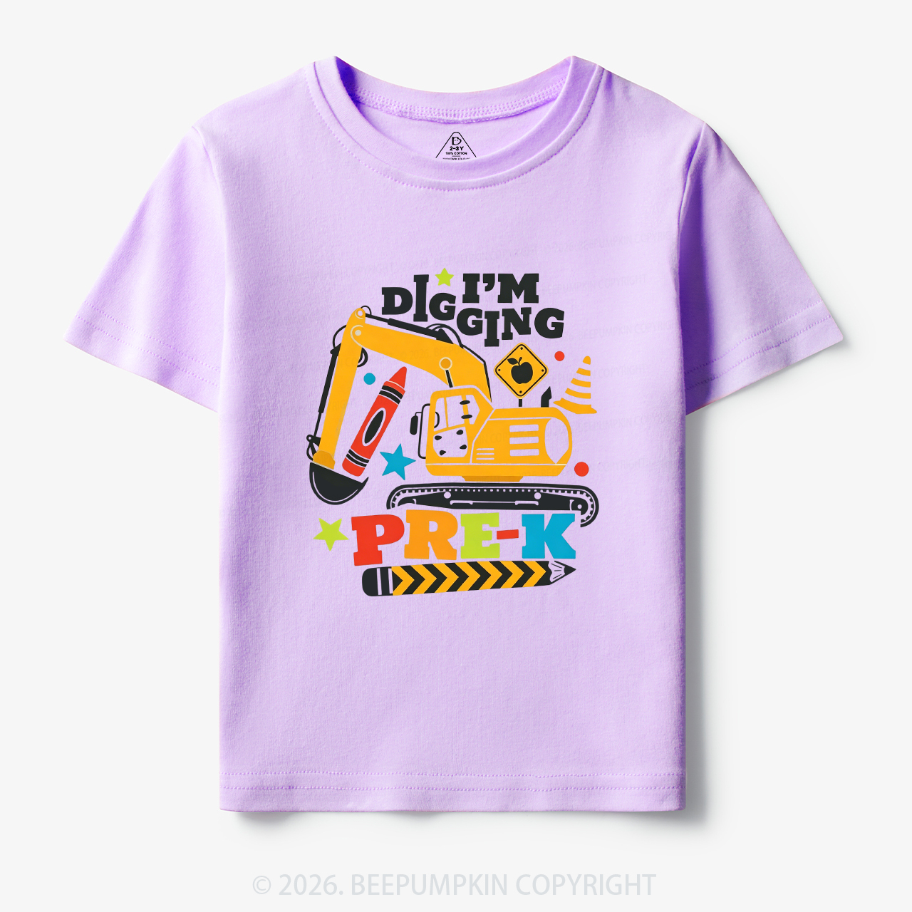 Excavator I'm Digging Pre-K Toddler&Kid's Tees