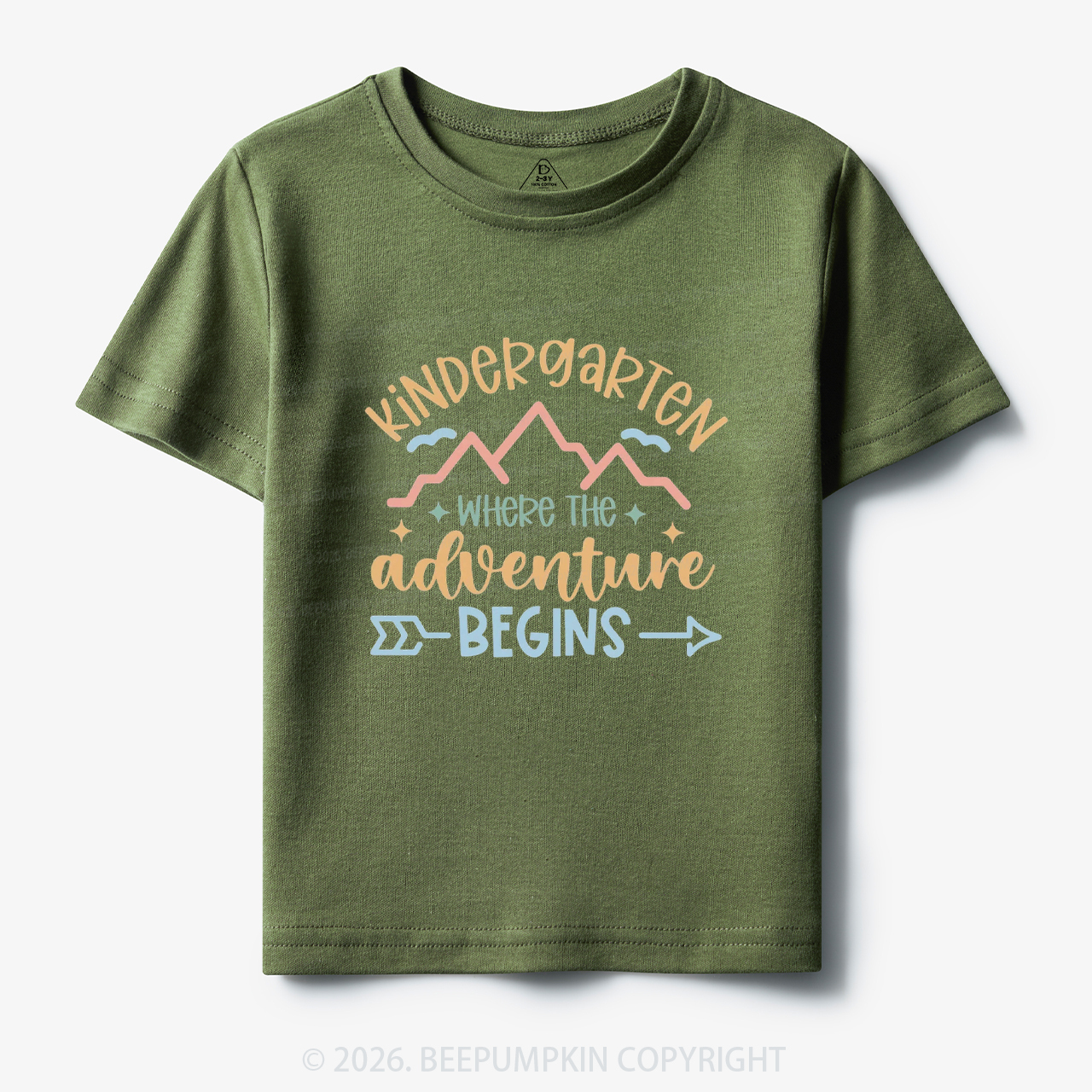 Personalized Kindergarten Where the Adventure Begins Toddler&Kid's Tees