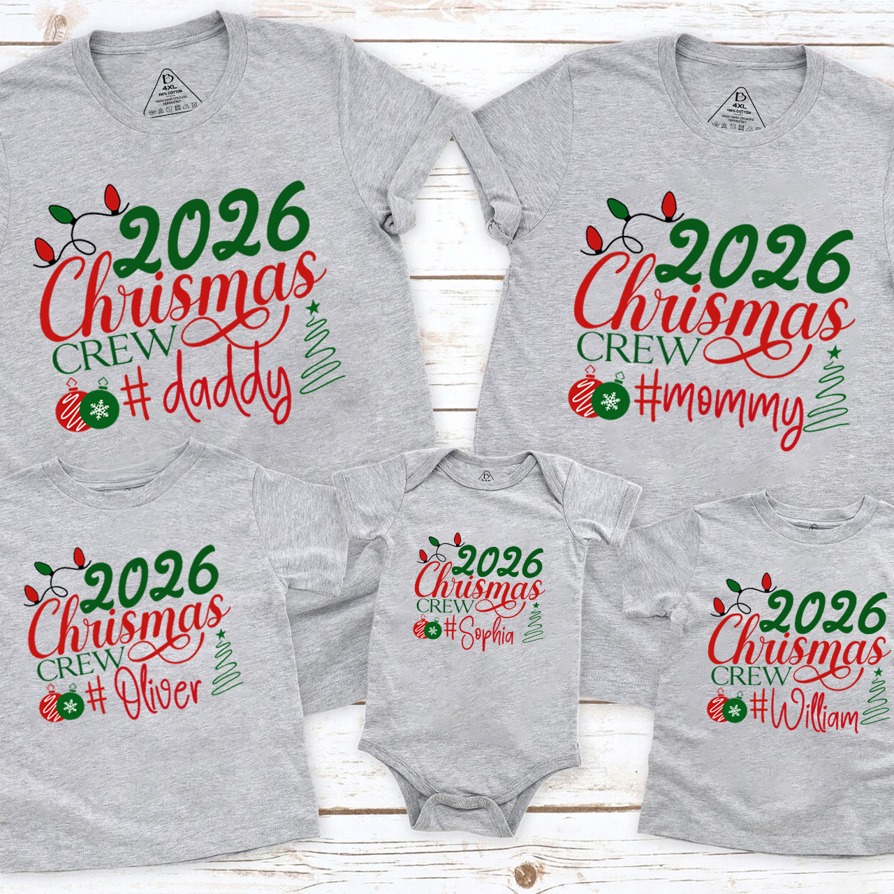 2026 Christmas Crew Family Matching Shirts Beepumpkin