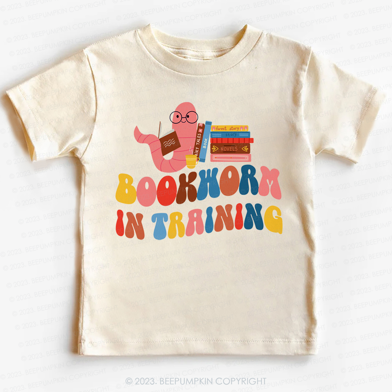 Bookworm In Training  Kids Shirt
