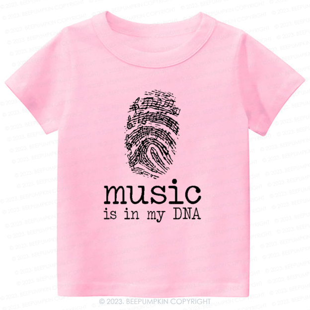 Music In My DNA Musician Kids Shirt