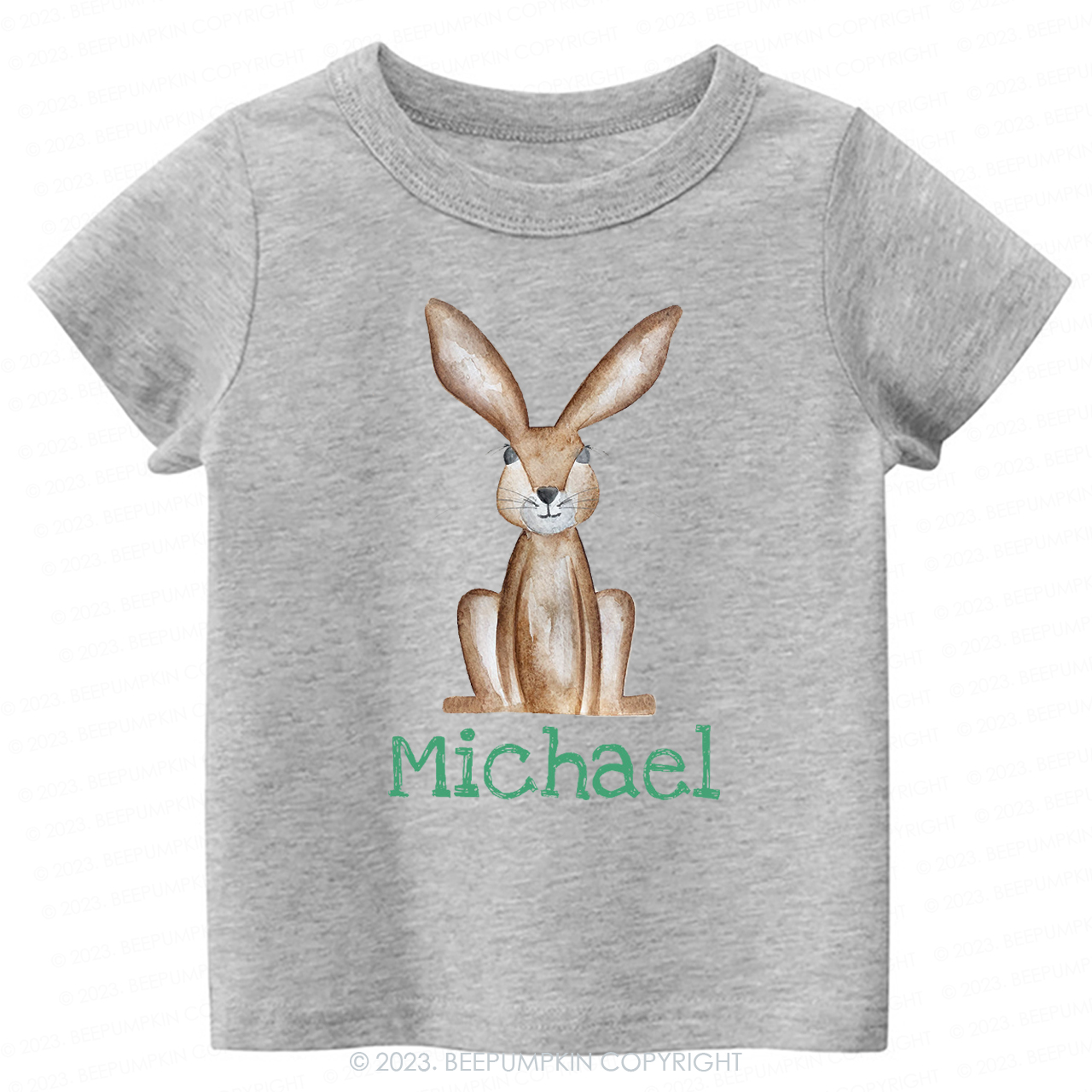 Personalized Easter Cute Bunny -Toddler Tees