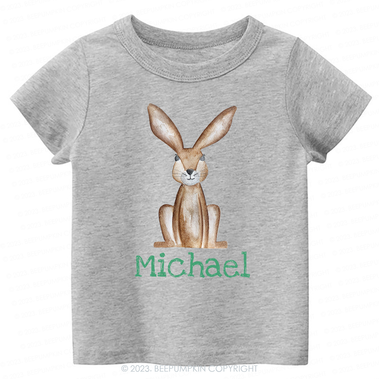 Personalized Easter Cute Bunny -Toddler Tees