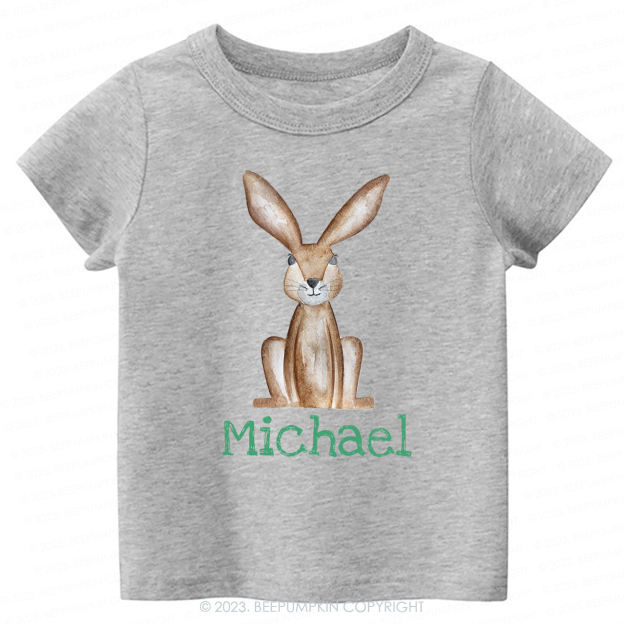 Personalized Easter Cute Bunny -Toddler Tees