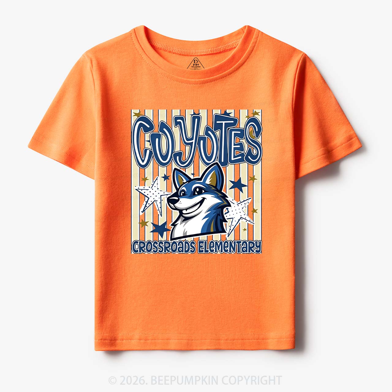 Personalized School Name Mascot Team Spirit Toddler&Kid's Tees