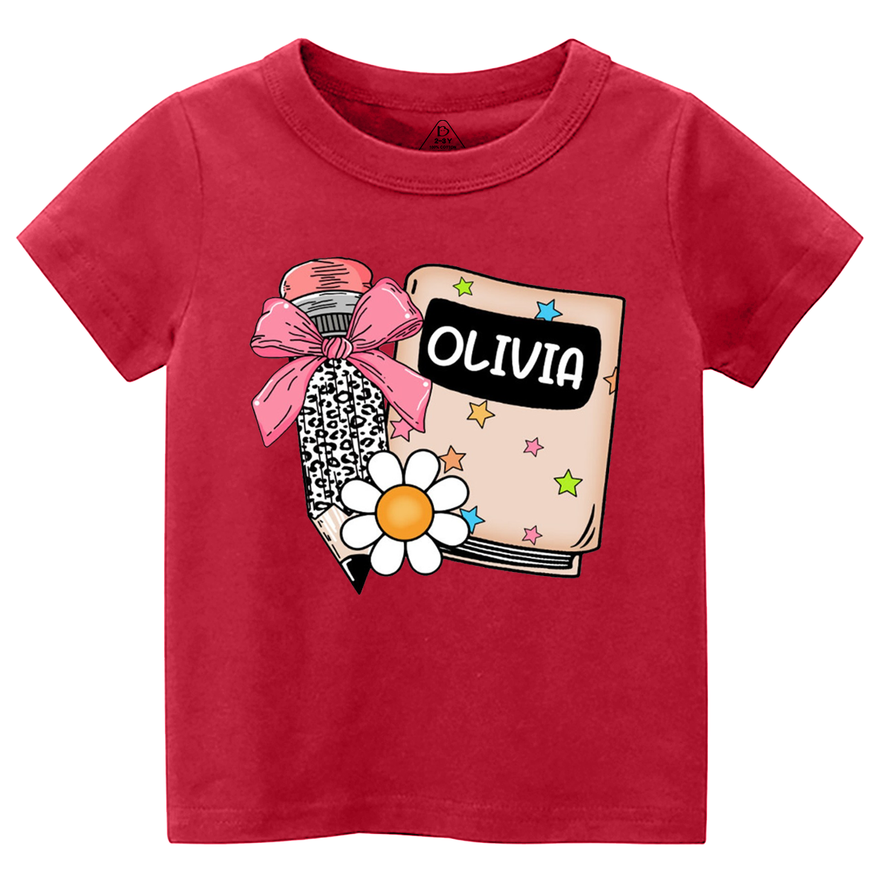 Personalized Name Back To School Toddler&Kid's Tees Beepumpkin 