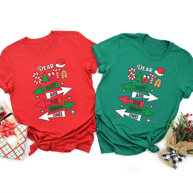 They Are The Naughty Ones Christmas Family Matching Shirt