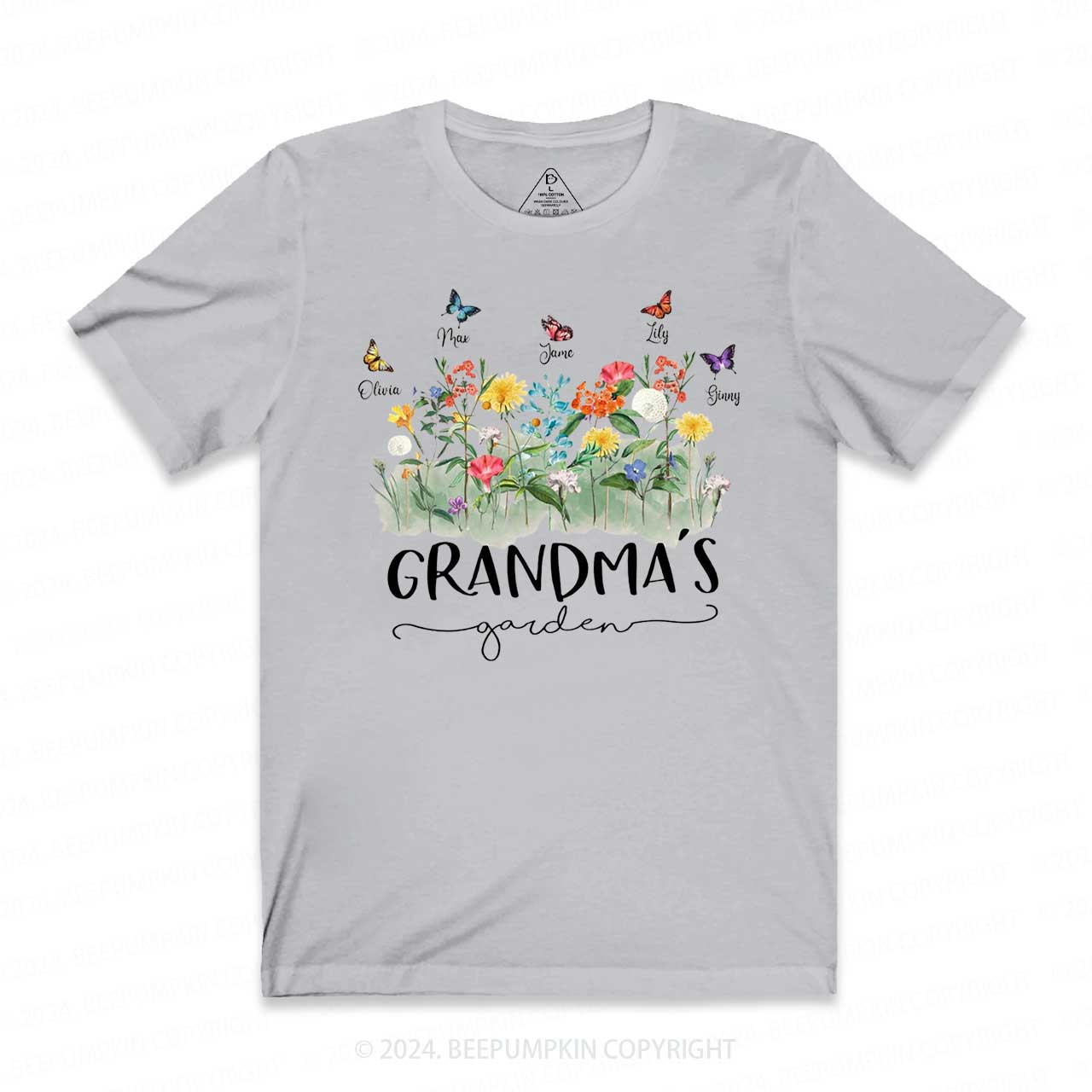 Personalized Birth Flowers Shirt With Kids Names T-Shirts