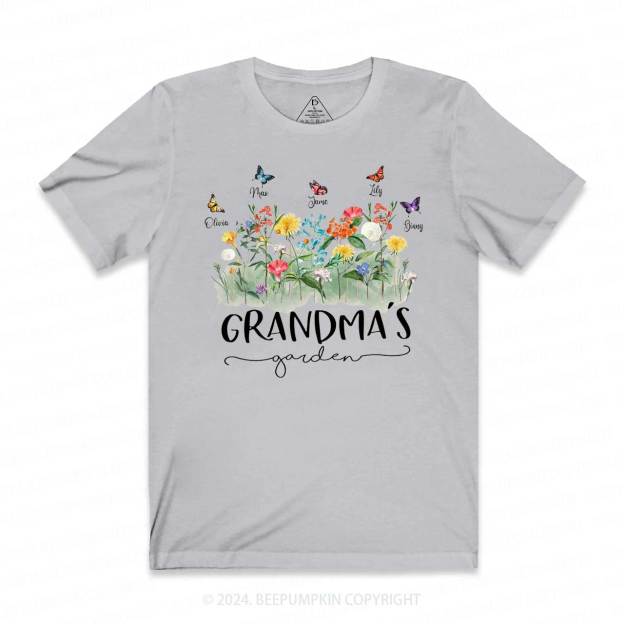 Personalized Birth Flowers Shirt With Kids Names T-Shirts