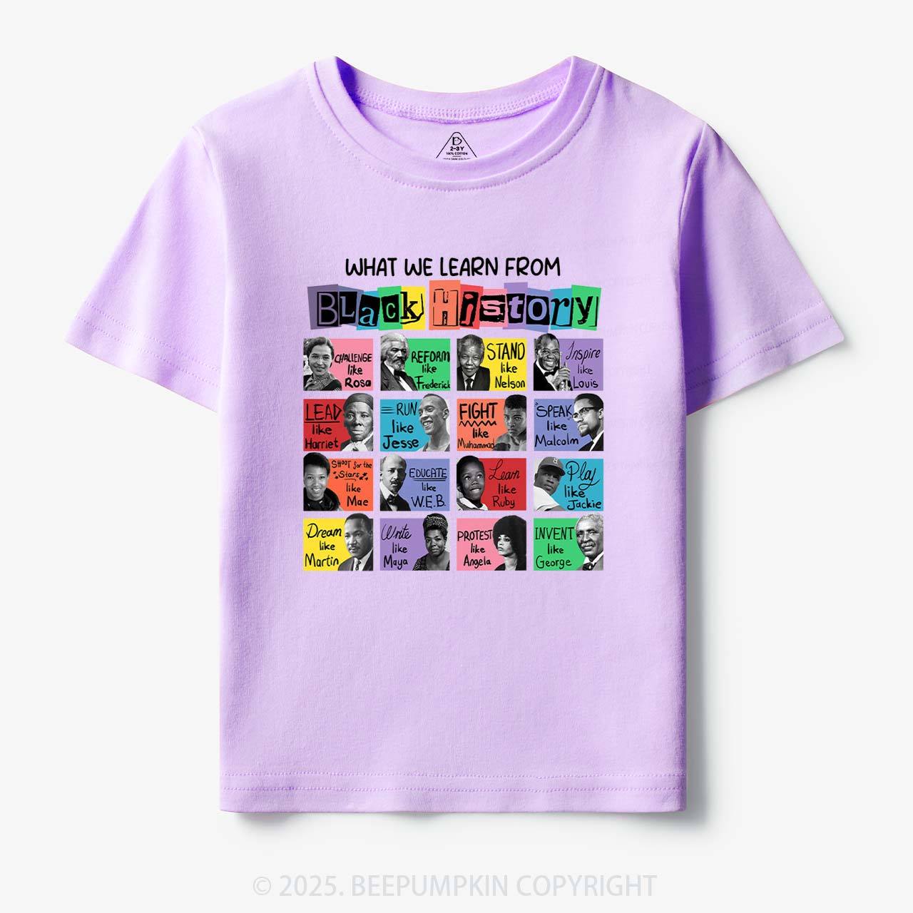 What We Learn From Black History Toddler&Kid's Tees Beepumpkin