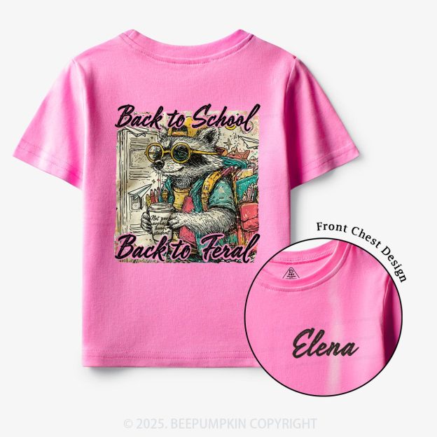 Personalized Raccoon Boy Toddler&Kid's Tees Beepumpkin