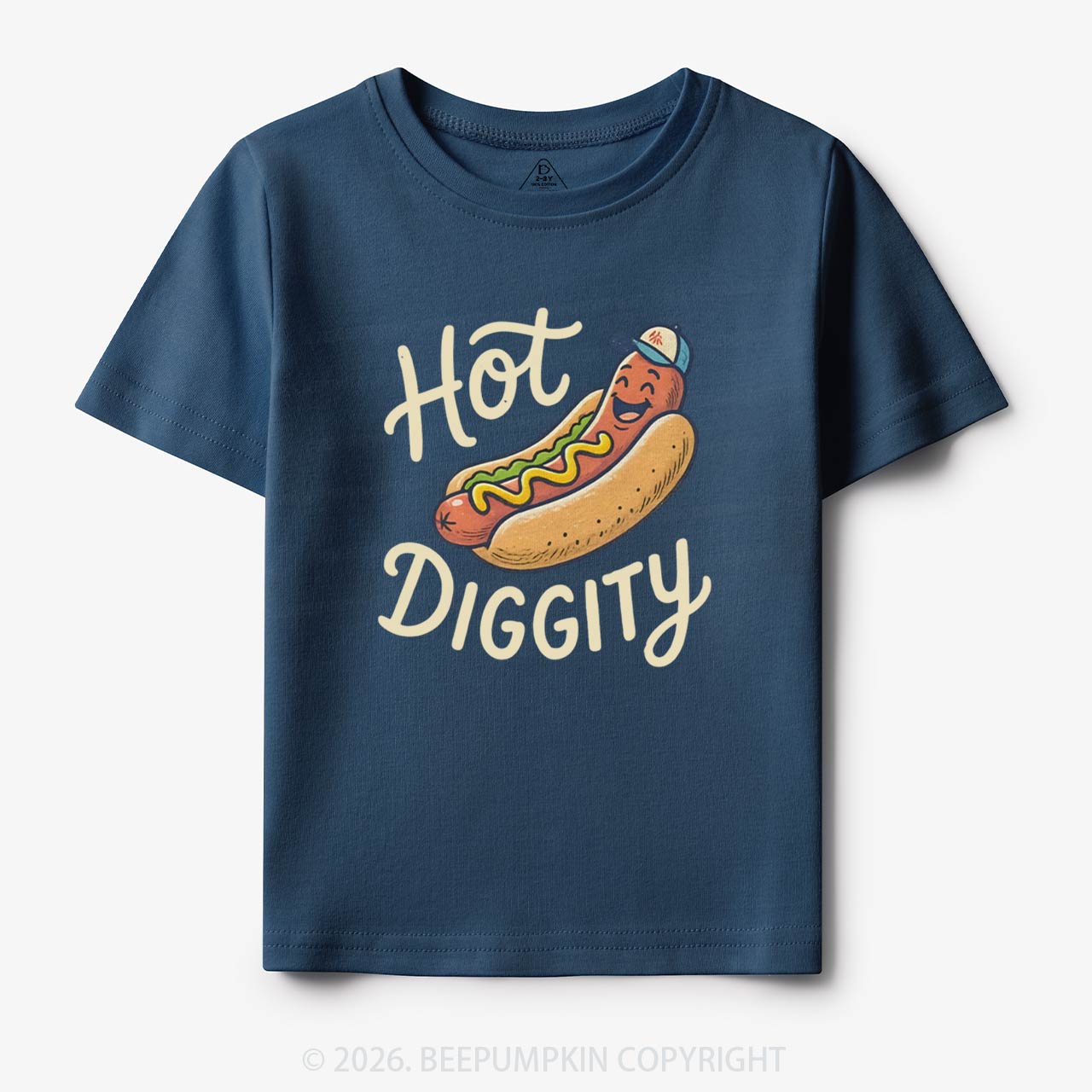 Hot Diggity Funny Hot Dog Retro Toddler&Kid's Tees