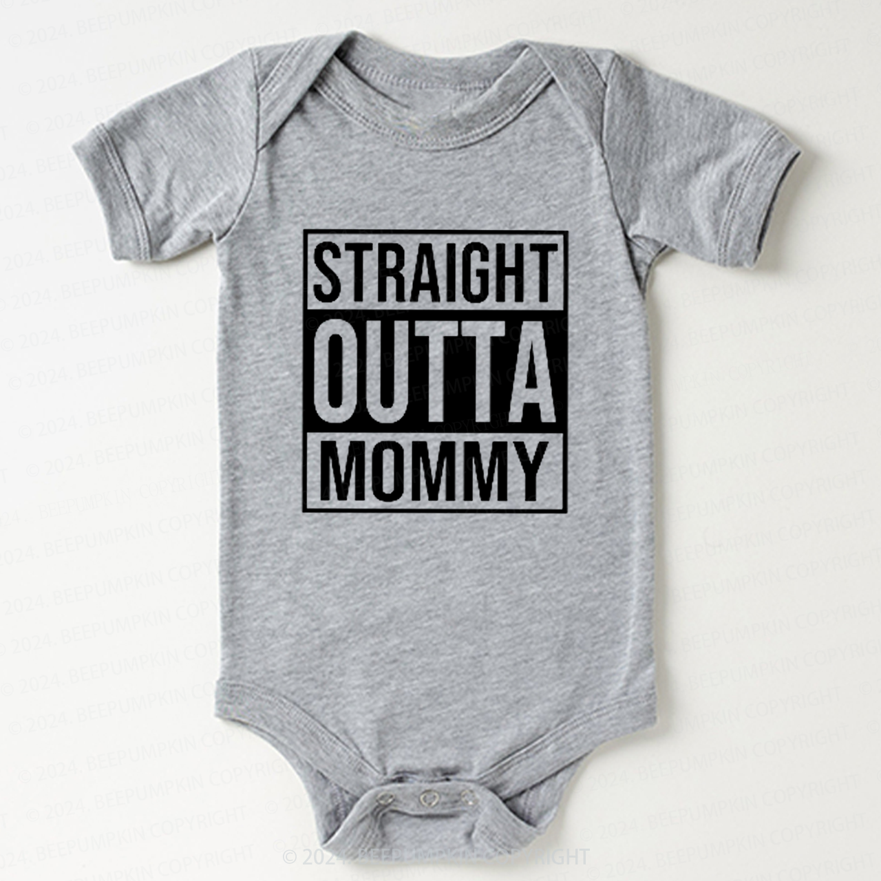 Straight Outta Mommy Bodysuit For Baby 7