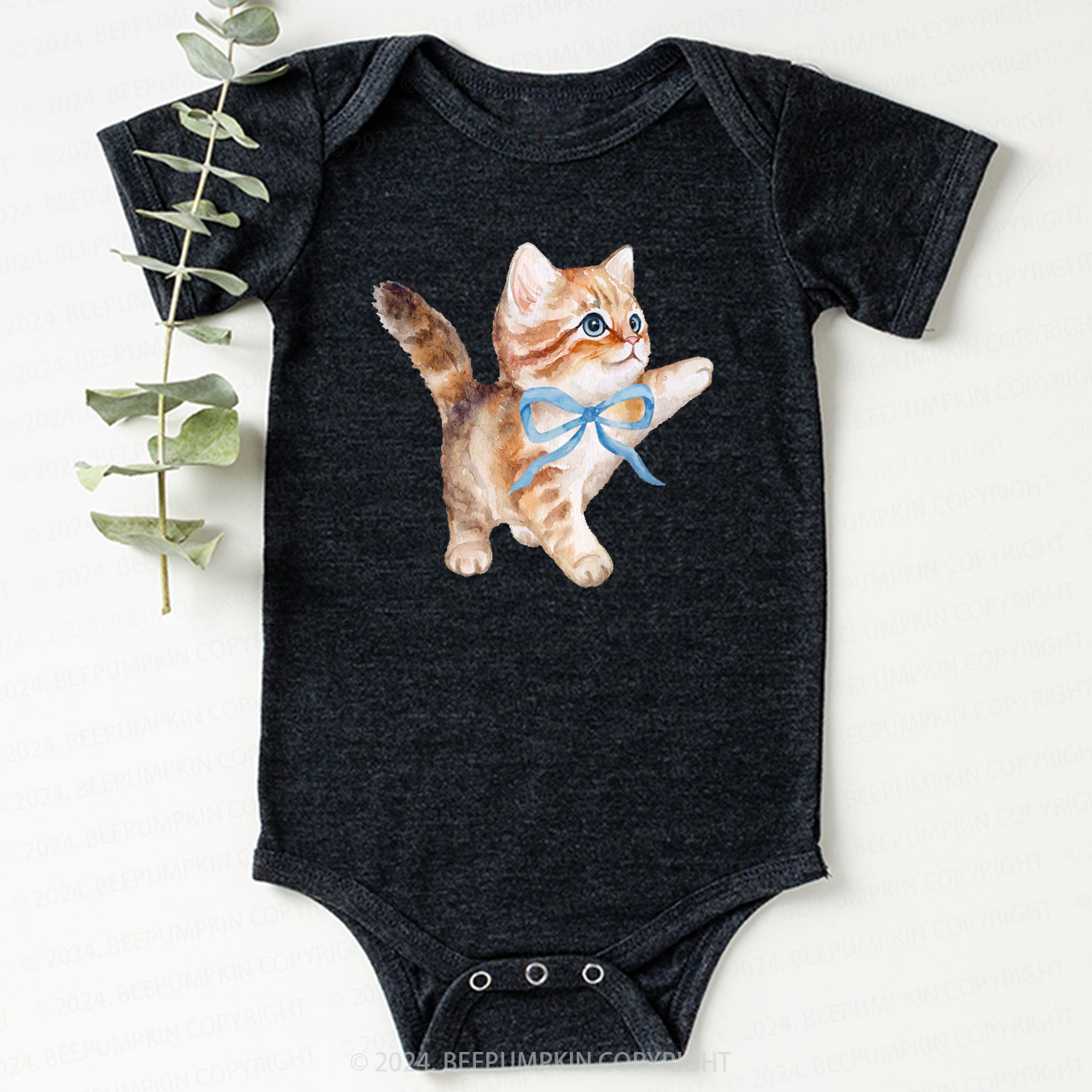 Cute Cat Bodysuit For Baby 