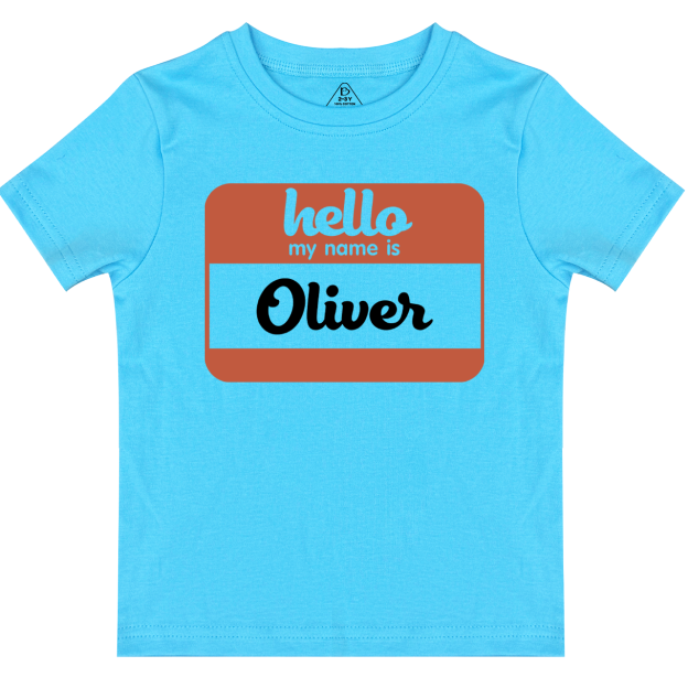 Hello My Name Is Personalized Toddler Shirts