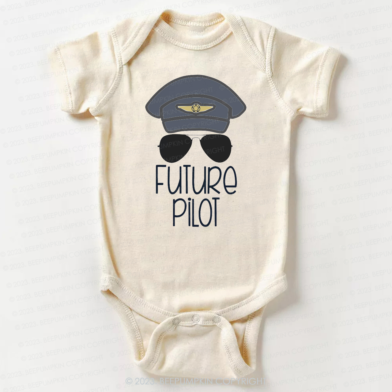 Future Pilot Sunglasses Bodysuit For Baby