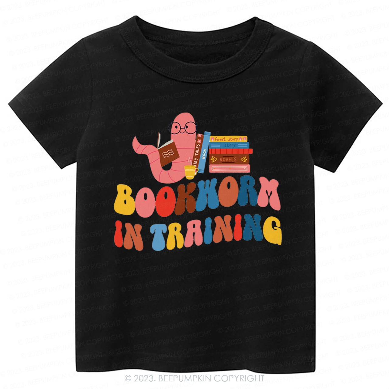 Bookworm In Training  Kids Shirt