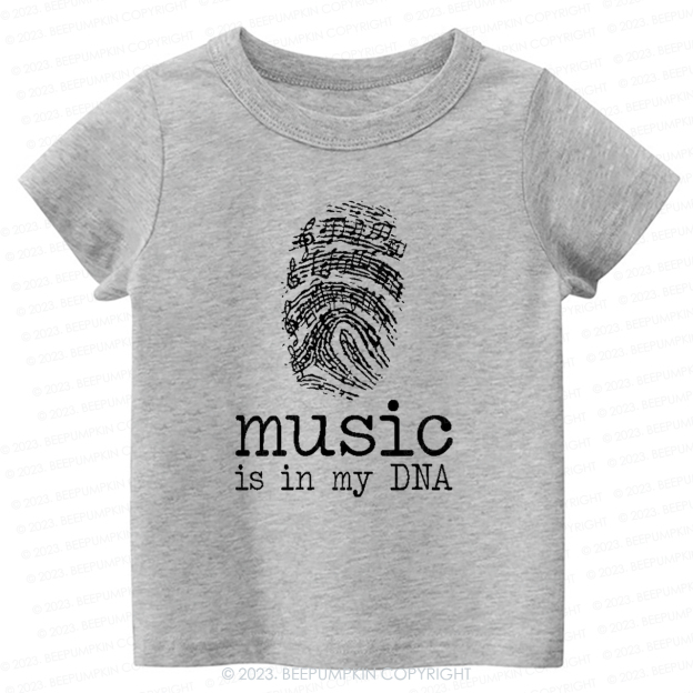 Music In My DNA Musician Kids Shirt
