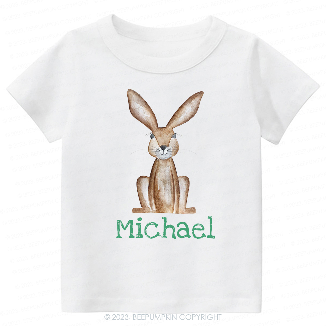Personalized Easter Cute Bunny -Toddler Tees
