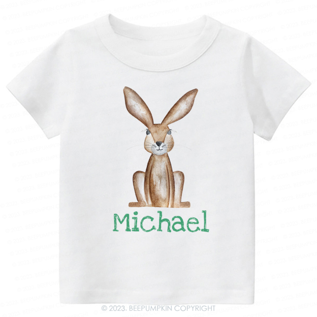 Personalized Easter Cute Bunny -Toddler Tees