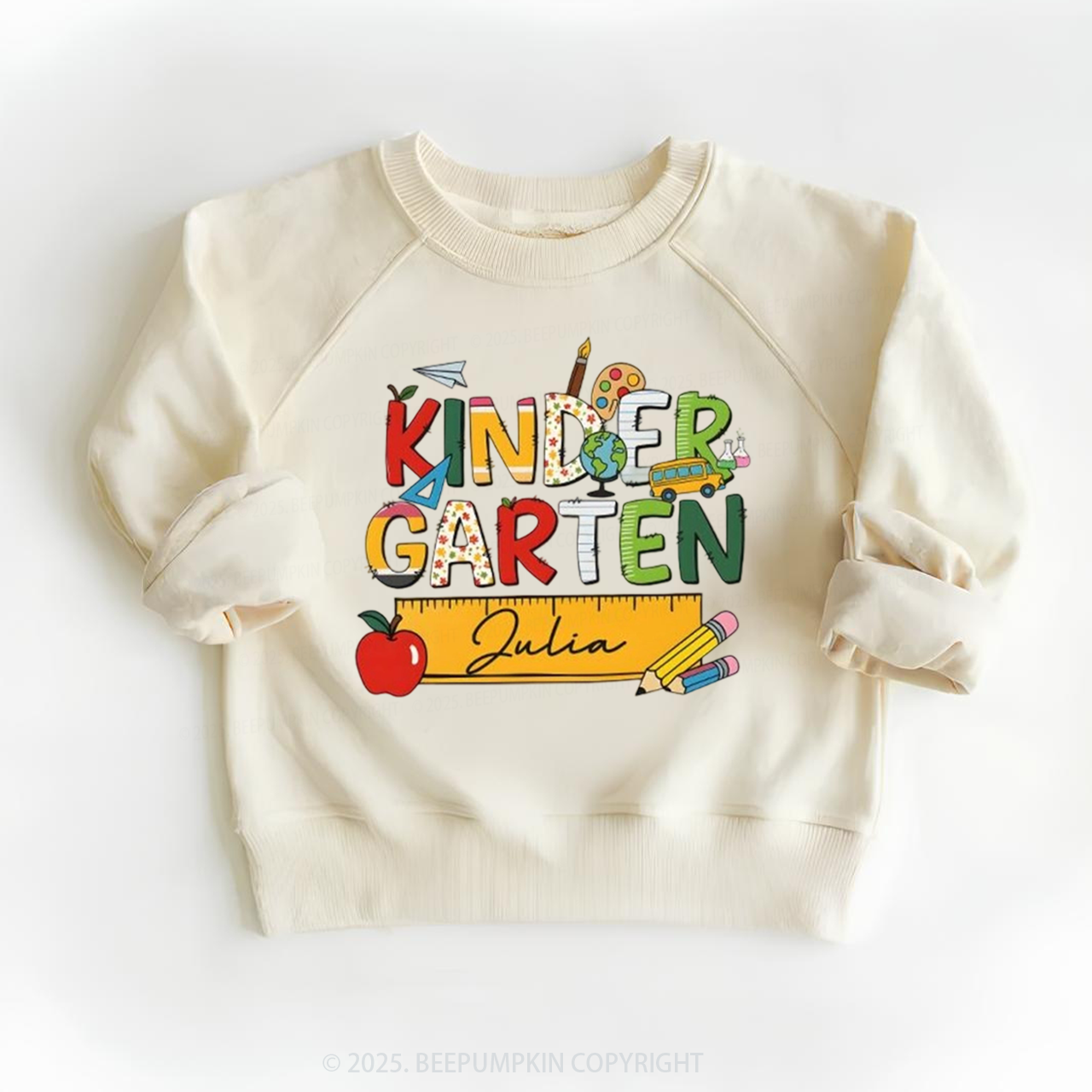 Personalized Kindergarten Name Kid's Sweatshirt