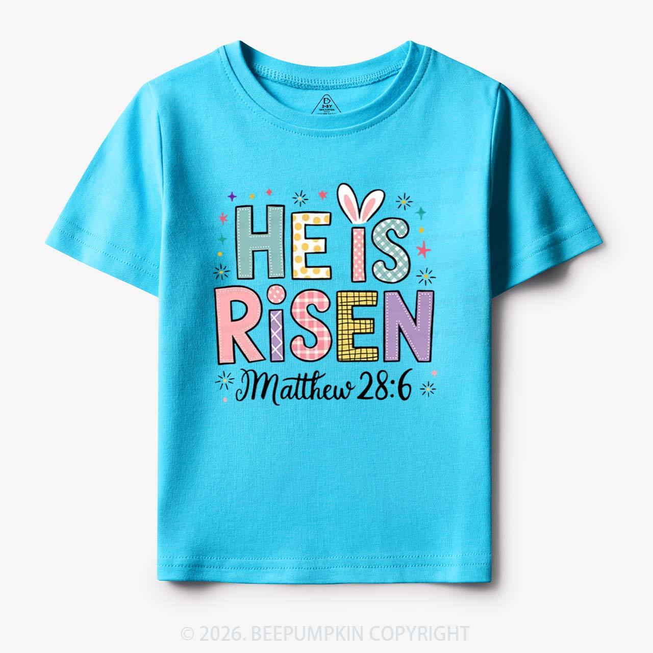 He is Risen Easter Joy Toddler&Kid's Tees