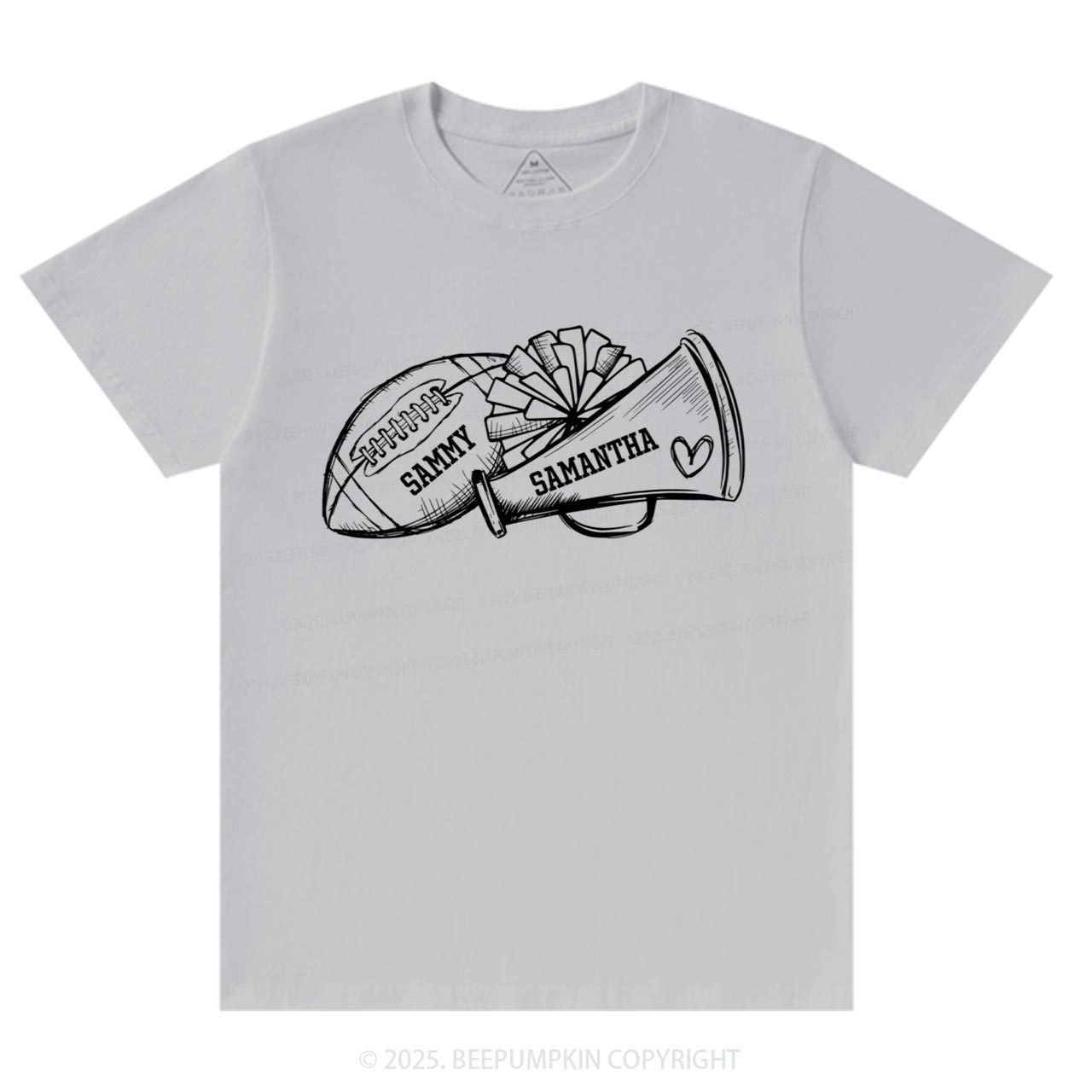 Personalized Football Cheer Mama T-Shirts Beepumpkin