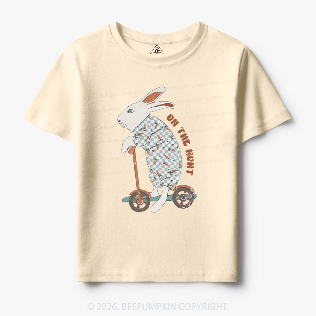 Bunny Scooter On The Hunt For Easter Eggs Toddler&Kid's Tees