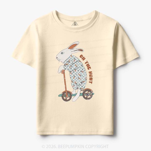 Bunny Scooter On The Hunt For Easter Eggs Toddler&Kid's Tees