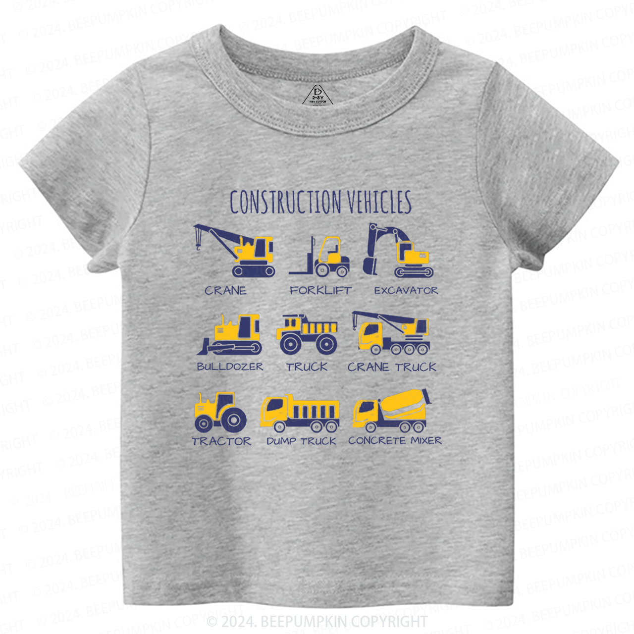 Various Types Of Trucks Toddler&Kids Tees 