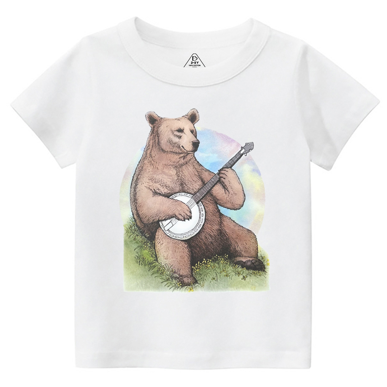 Bluegrass Banjo Bear Toddler&Kid's Tees Beepumpkin